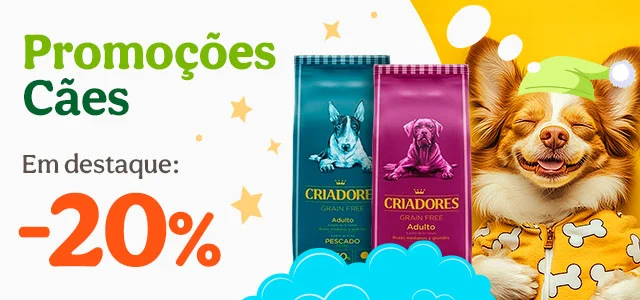 20% de desconto em ração grain free para cão e gato na Tiendanimal. Aproveite esta promoção para oferecer uma alimentação natural e saudável ao seu pet!