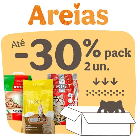 Até 50% de desconto em comida húmida para gatos.