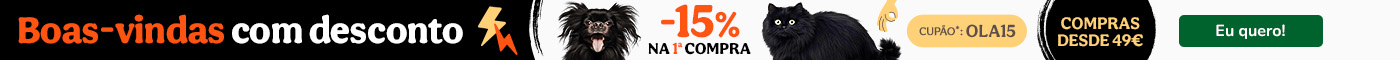 Promoção de boas-vindas Tiendanimal: aproveite descontos exclusivos na sua primeira compra. Ofereça ao seu pet os melhores produtos com preços especiais!