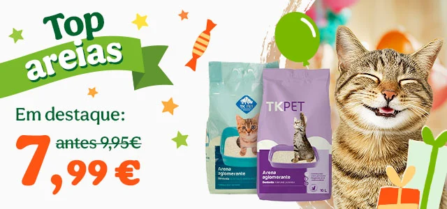 Super preço em areias para gatos.