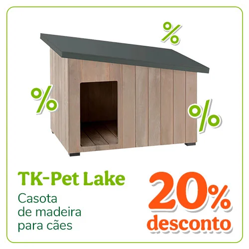 Até 20% de desconto em casotas para cão.