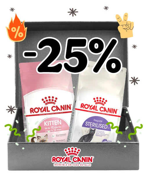 Royal Canin: 25% desconto