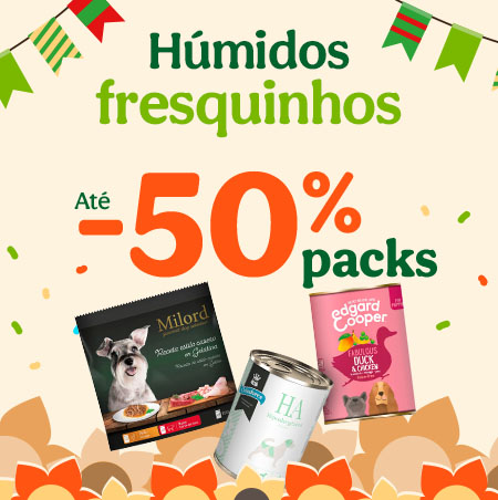 Húmidos fresquinhos até -50% em packs