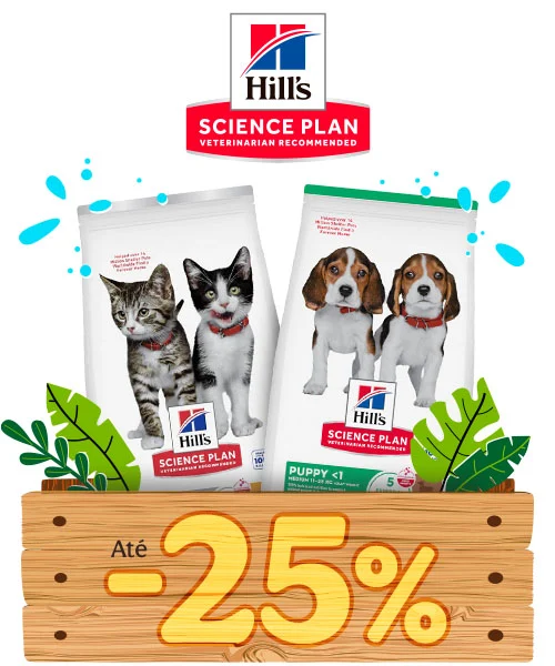 Hill’s Science Plan: Até -25% de desconto em ração para o seu patudo.