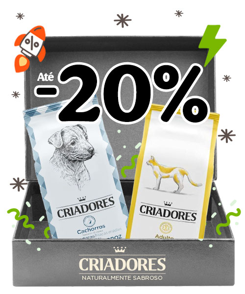 Criadores: Até 20% de desconto.