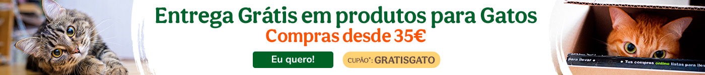 Entrega grátis em produtos para gatos com o cupão GRATISGATO