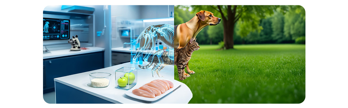 Fórmulas naturais com carne fresca, cientificamente adaptadas às necessidades nutricionais de cada animal