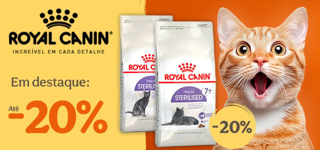 Royal Canin Miaumania: Até 25% de desconto em packs de alimento húmido para gato.