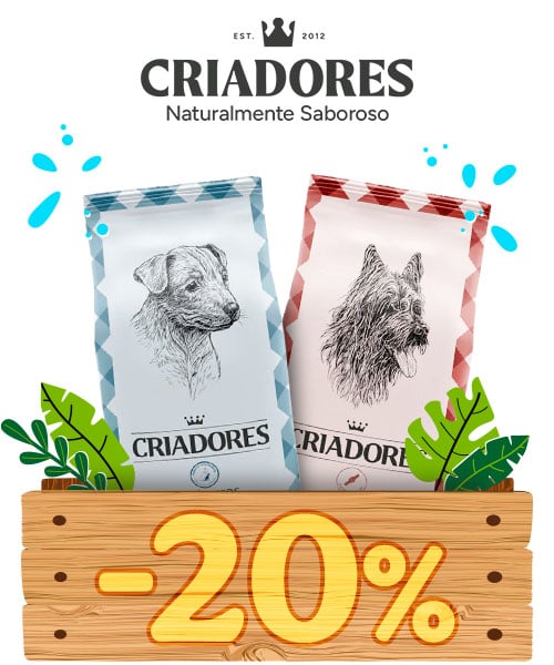 Criadores: 20% de desconto na ração para o seu patudo.