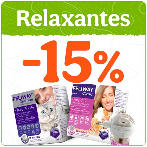 15% de desconto em calmantes para gatos.