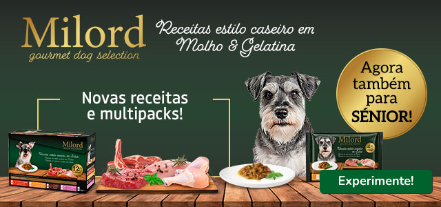 Milord: vasta gama de alimento húmido para cão.