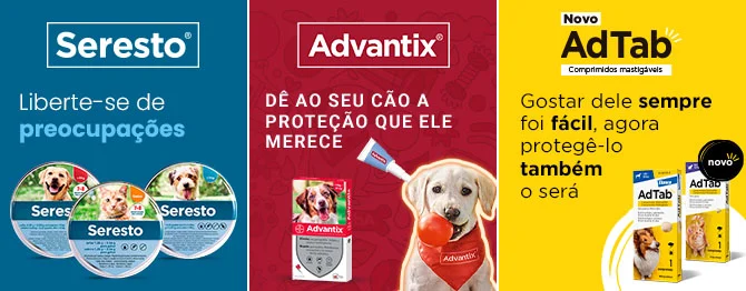 Adtab, Advantix e Seresto: Soluções antiparasitárias para cães na Tiendanimal. Proteja o seu amigo de quatro patas com os melhores produtos contra pulgas e carraças!