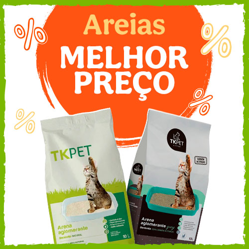 Preço fantástico em areias para gatos.