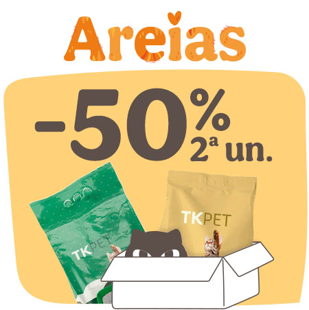 Miaumania: Até 50% de desconto na 2.ª unidade em areias para gatos.