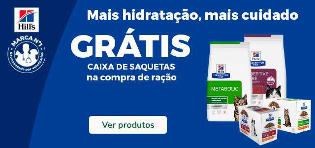 Hill's Prescription Diet: Ração para gatos com oferta de alimentação húmida.