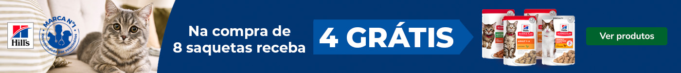 Hill’s Science Plan: 4 kg grátis em comida húmida para gatos.