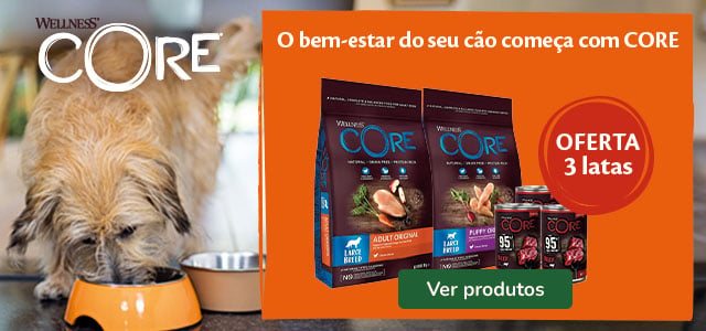 Wellness Core: Ração para cães com oferta de alimentação húmida.