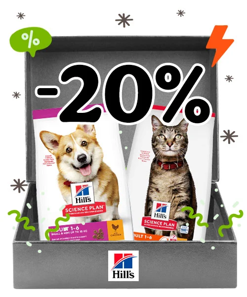 Hills Science Plan: 20% desconto
