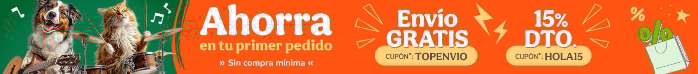-15% dto en tu primer pedido con el cupón HOLA15 o recibe tu pedido gratis con el cupón TOPENVIO