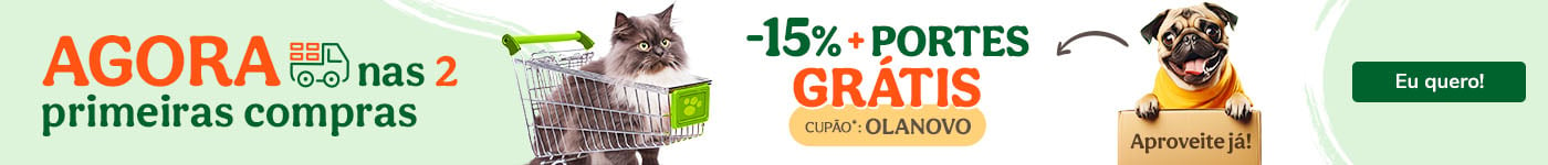 15% desconto e gastos de envio grátis (Portugal continental) na suas duas primeiras compras!