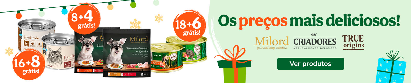 Aproveite já: até 8 un. de comida húmida GRÁTIS