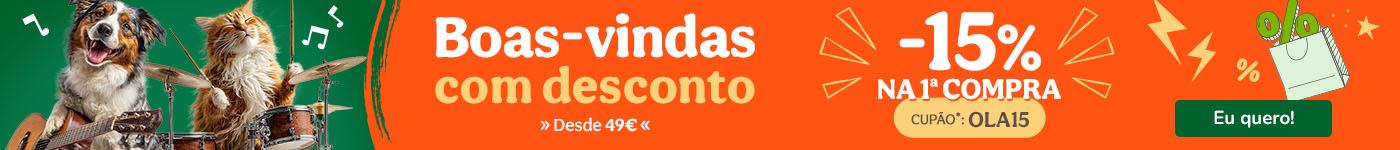 Descubra promoções mensais permanentes para patudos. Alimentação, acessórios e cuidados com descontos exclusivos.