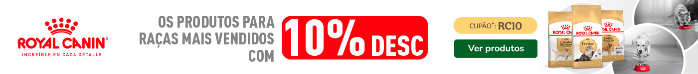 10% de desconto numa seleção de rações Royal Canin para cão e gato na Tiendanimal. Garanta uma alimentação de qualidade com esta oferta exclusiva.