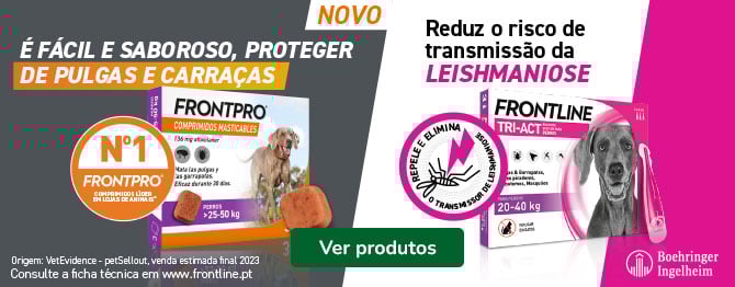 Frontline e Frontpro: Soluções antiparasitárias eficazes para cães e gatos na Tiendanimal. Proteja o seu pet contra pulgas e carraças com os melhores produtos!