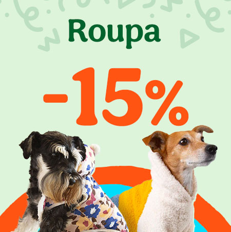 15% de desconto em roupas