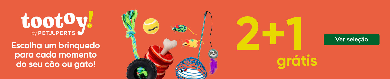 Tootoy: Brinquedos 1+1 gr&aacute;tis para o seu animal.