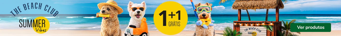 Summer Vibes: 1+1 grátis em produtos de verão para o seu patudo.
