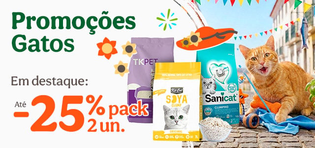 Areias: Até -25% em packs de 2 unidades