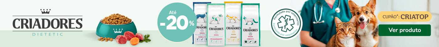 Criadores Diets: Até 20% de desconto na gama Criadores Diets. Nutrição especializada ao melhor preço!