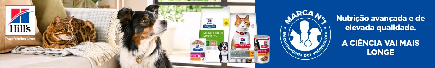Hill's Nutrição avançada e de alta qualidade. Recomendada por veterinários.