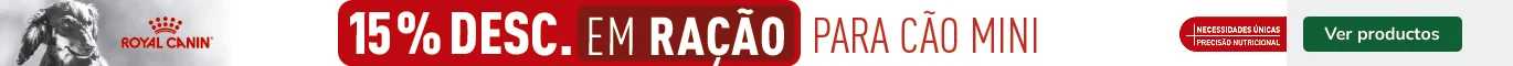 At&eacute; 15% de desconto numa sele&ccedil;&atilde;o de ra&ccedil;&atilde;o e at&eacute; 20% de desconto em packs de alimento h&uacute;mido da Royal Canin Mini e X-Small para c&atilde;o. 