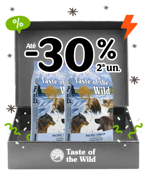 Taste oh the Wild: 30% desconto na 2ª unidade