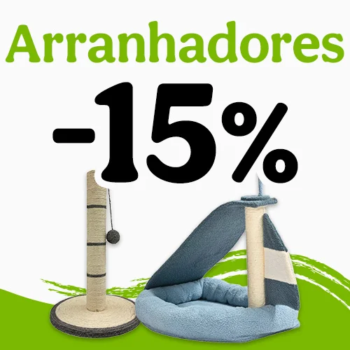 15% de desconto em arranhadores para o seu gato.