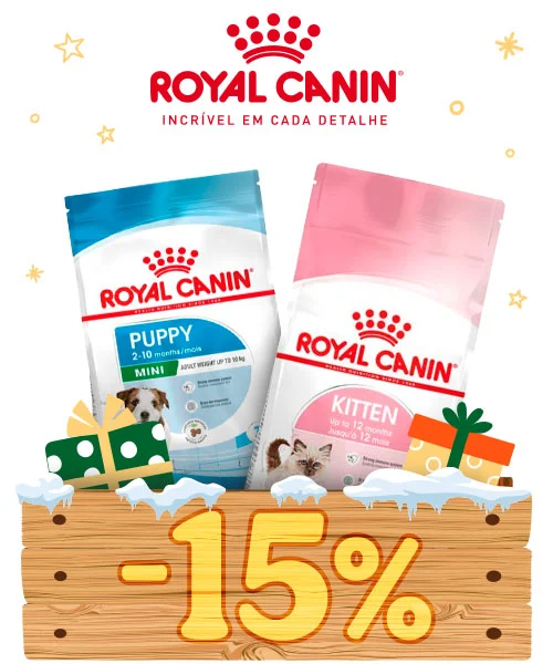 Royal Canin: Até 15% desconto de ração para o seu patudo.