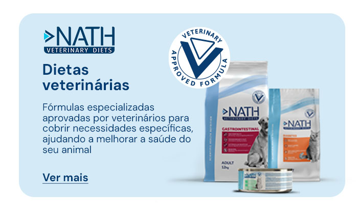 NATH Dietas Veterinárias - Fórmulas comprovadas por veterinários para assegurar todas as necessidades e melhorar a saúde do seu Animal