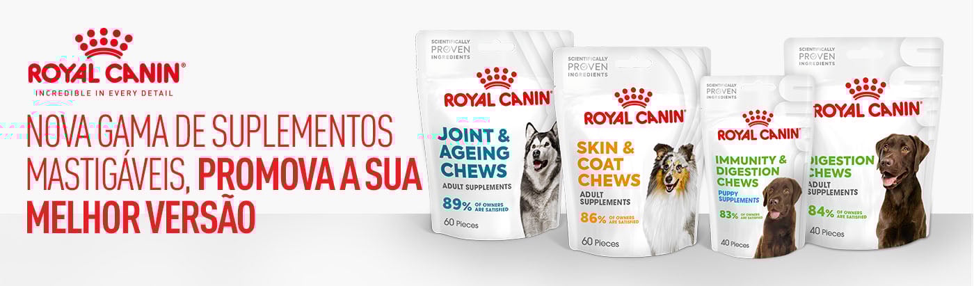 Suplementos Mastigáveis Royal Canin. Promova a sua melhor versão