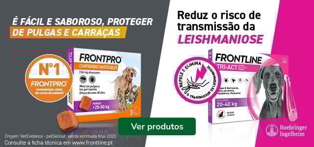 Frontpro e Frontline: Produtos antiparasitários para cão.