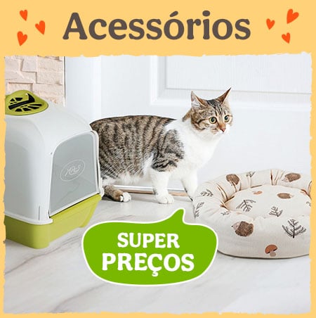 Acessórios para gatos com super preços.