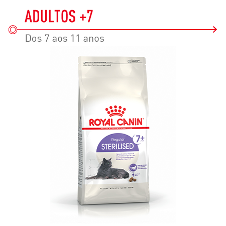 Royal Canin Adult 7+ Regular Sterilised – ração para gatos adultos esterilizados a partir dos 7 anos