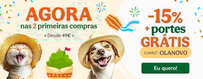 Descubra promoções mensais permanentes para patudos. Alimentação, acessórios e cuidados com descontos exclusivos.