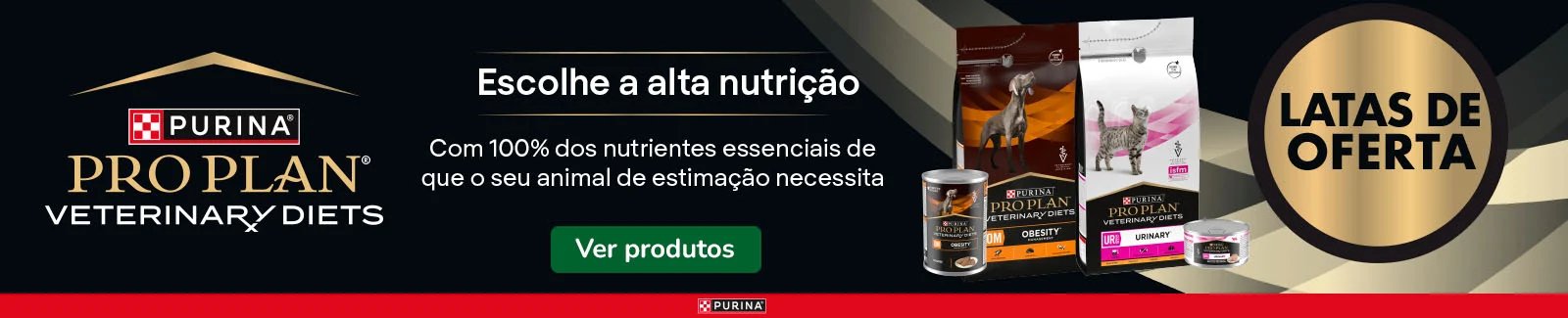 Pro Plan Veterinary Diets: Ra&ccedil;&atilde;o para c&atilde;o e gato com oferta de alimento h&uacute;mido.