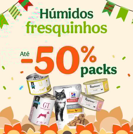 Húmidos fresquinhos até -50% em packs