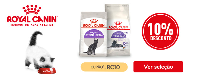 Royal Canin para gato com 10% de desconto. Aproveite!
