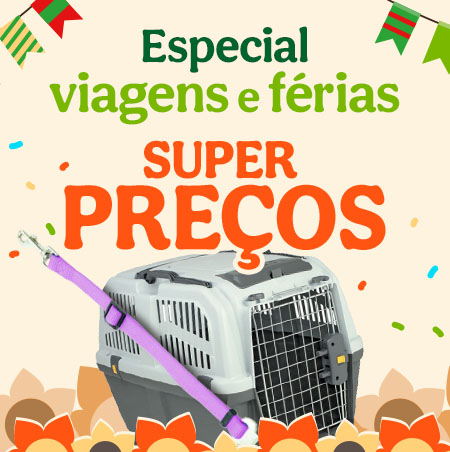 Promoções exclusivas em acessórios e produtos de viagem para cães e gatos na Tiendanimal.