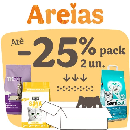 Miaumania: Até 25% de desconto em packs de 2 de areias