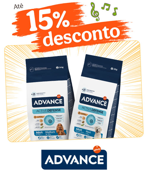 Advance: Até 15% de desconto em ração para cão.